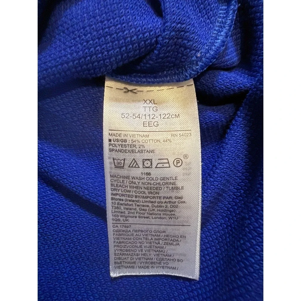 Banana Republic Core Temp Quarter Zip Pullover Mens XXL Blue 654536-01 Stretch